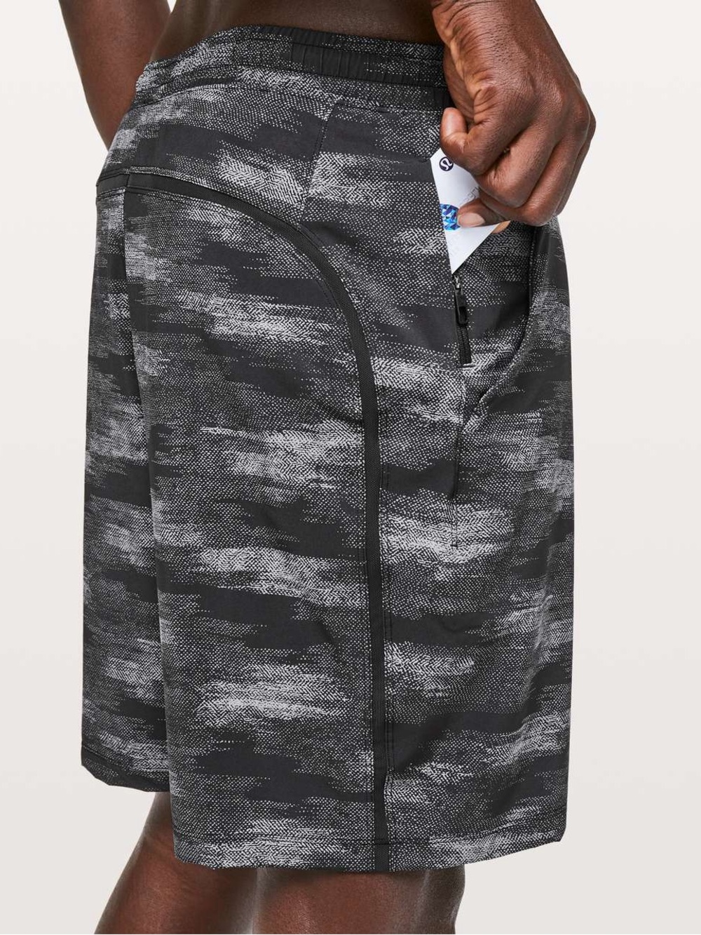 Lululemon Pace Breaker Short 7” Camo gray black activewear gym training XL